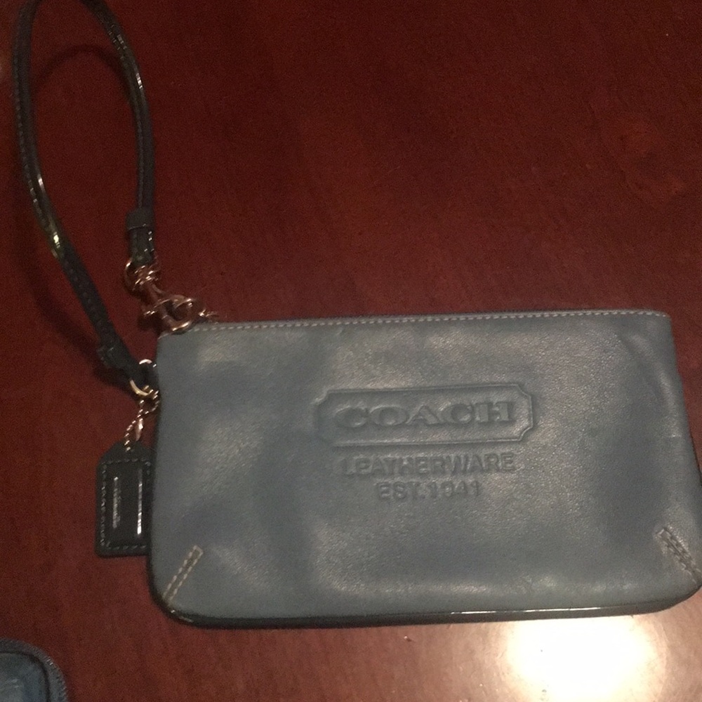 Coach Leather Wristlet